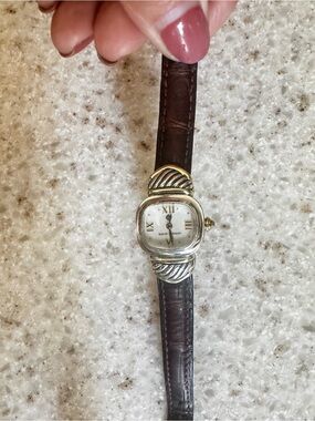 David Yurman watch 14kt & 925